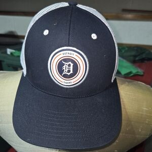Detroit Tigers Navy and White Mesh Back Cap